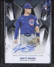 2025 Topps Update Baseball Stars Autographs Matt Shaw #BSAU-MS card