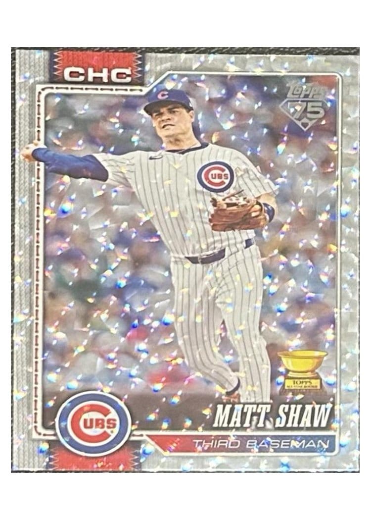 2026 Topps Matt Shaw Silver Crackleboard Foil Board #27 card