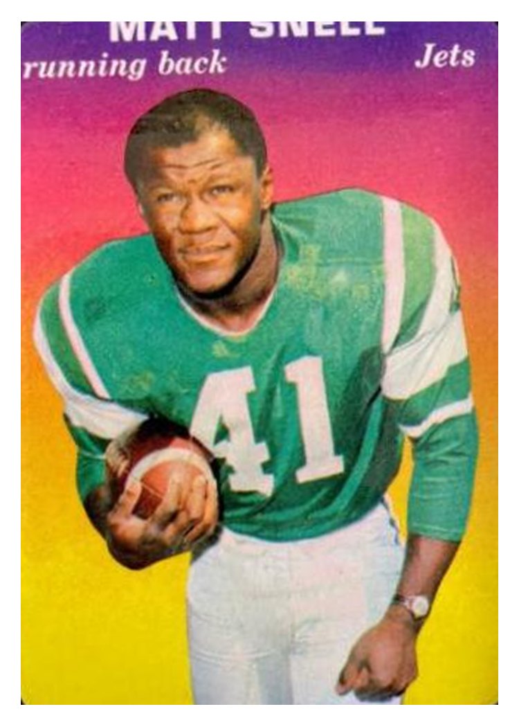1970 Topps Glossy Matt Snell #30 card