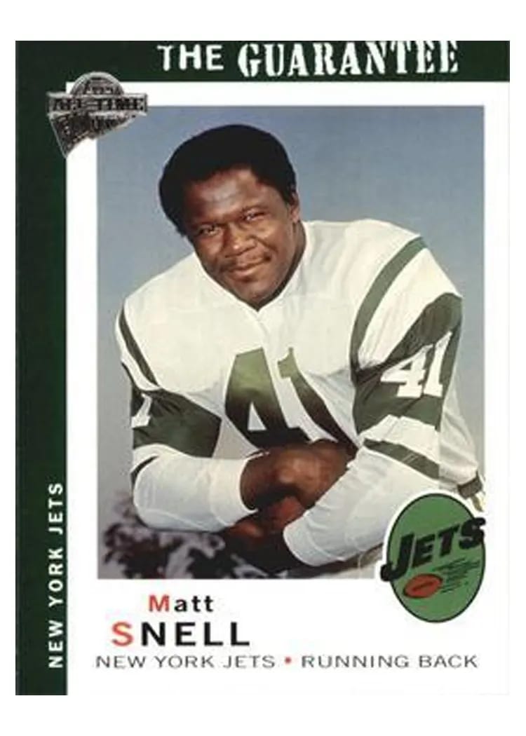 2005 Topps All Time Fan Favorites Matt Snell #69 card