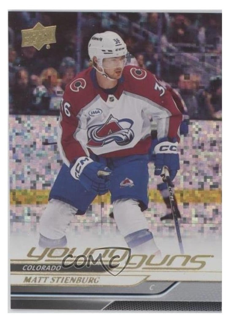 2024-25 Upper Deck Base Set Matt Stienburg Speckled Rainbow #486 card
