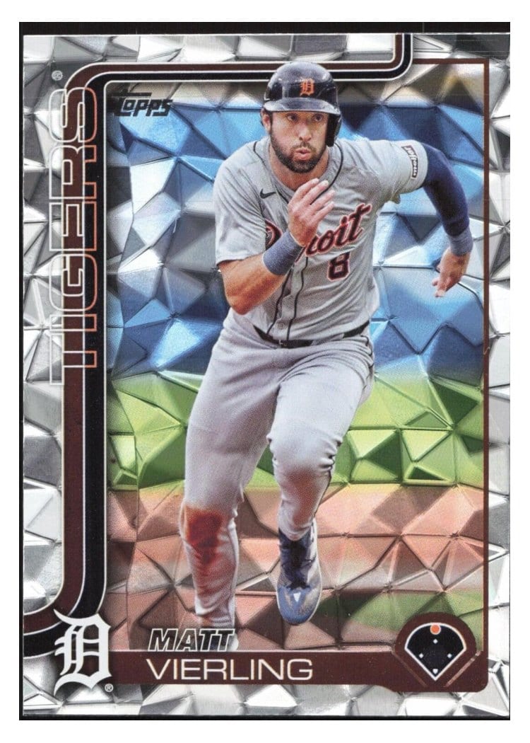 2025 Topps Base Set Matt Vierling Diamante Foil #166 card