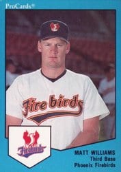 1989 ProCards FutureStars AAA Base Set Matt Williams #1485 card