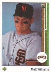 1989 Upper Deck Base Set Matt Williams #247 card