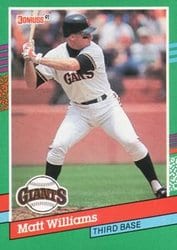1991 Donruss Base Set Matt Williams #685 card