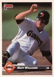 1993 Donruss Base Set Matt Williams #182 card