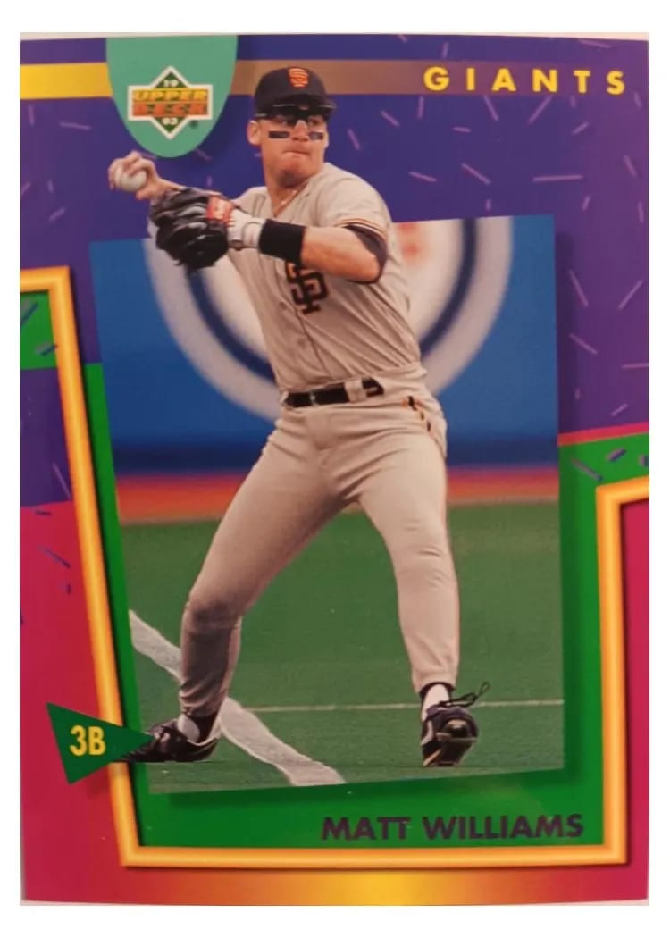 1993 Upper Deck Fun Pack Matt Williams #104 card