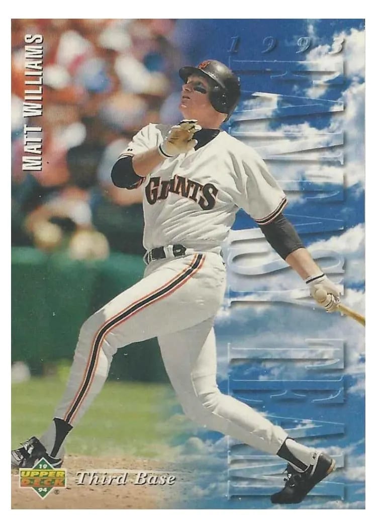 1994 Upper Deck Matt Williams #36 card