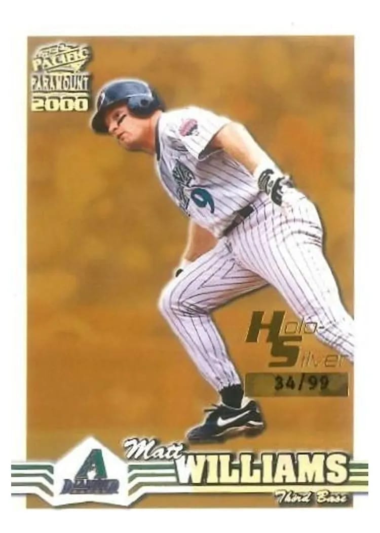 2000 Pacific Paramount Matt Williams #16 card