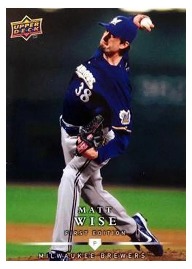2008 Upper Deck First Edition Matt Wise #45 card