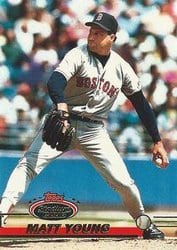1993 Stadium Club Base Set Matt Young #428 card