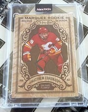 2023-24 O-Pee-Chee Wood Variants Matthew Coronato #W-MC card