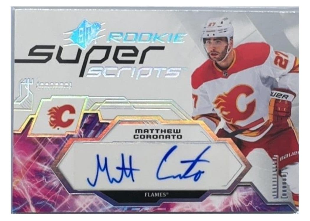 2023-24 SPx Rookie Superscripts Matthew Coronato #SSR-MC card