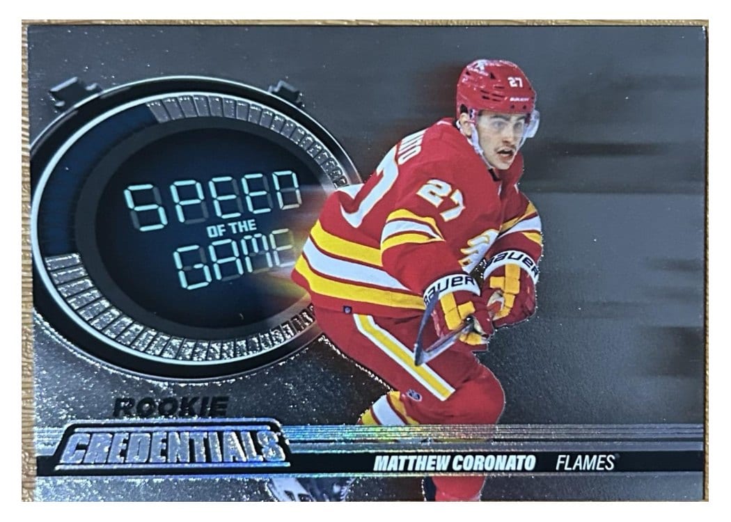 2023-24 Upper Deck Credentials Speed of the Game Rookies Matthew Coronato #SGR6 card