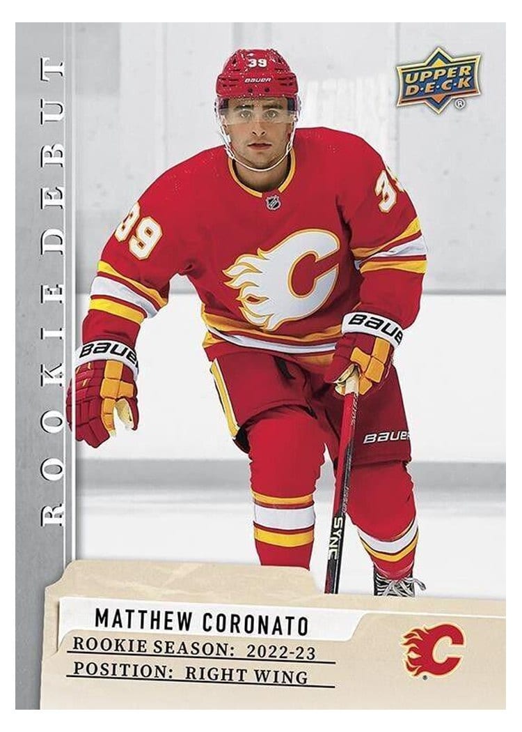 2023-24 Upper Deck Rookie Debut Base Set Matthew Coronato #17 card