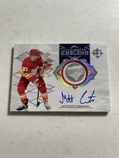 2023-24 Upper Deck Ultimate Collection Ultimate Emblems Autograph - Rookies Matthew Coronato #UE-MC card