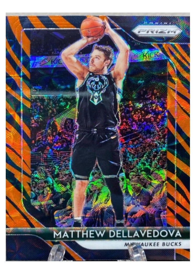 2018-19 Panini Prizm Base Set Matthew Dellavedova Tiger Stripe Choice Prizm #266 card