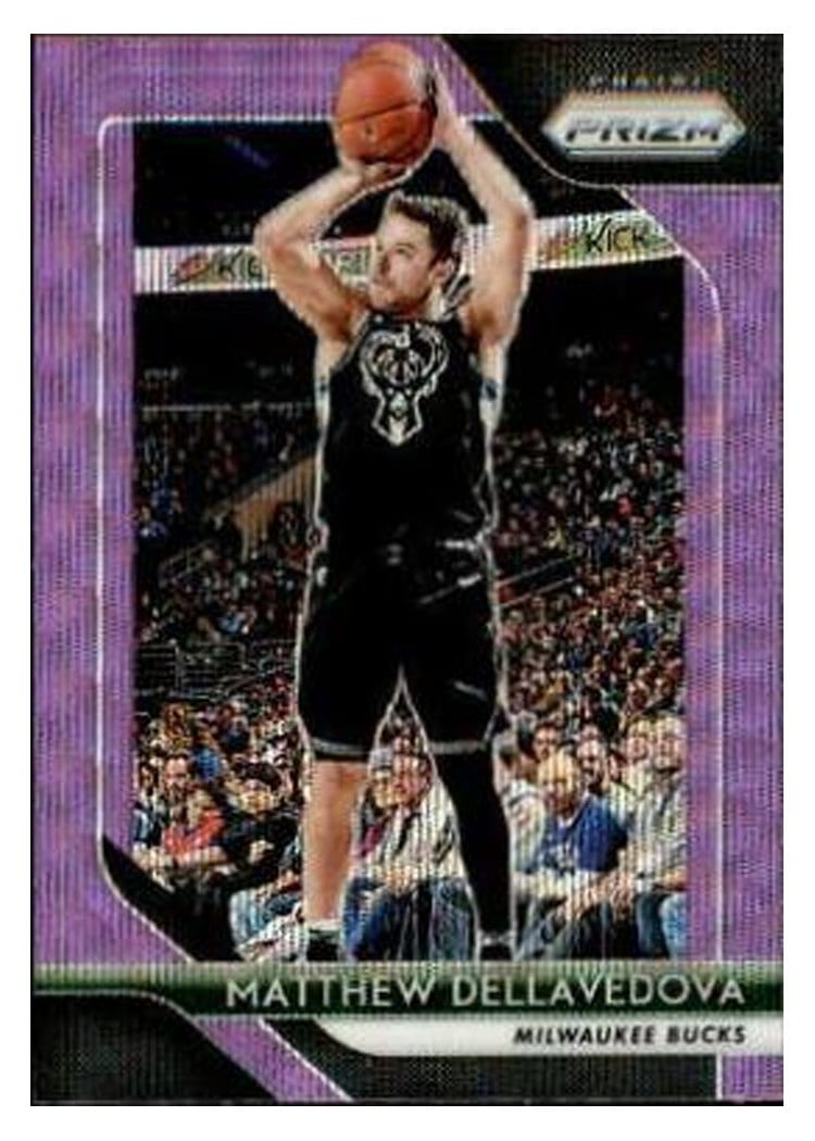 2018-19 Panini Prizm Base Set Matthew Dellavedova Purple Wave Prizm #266 card