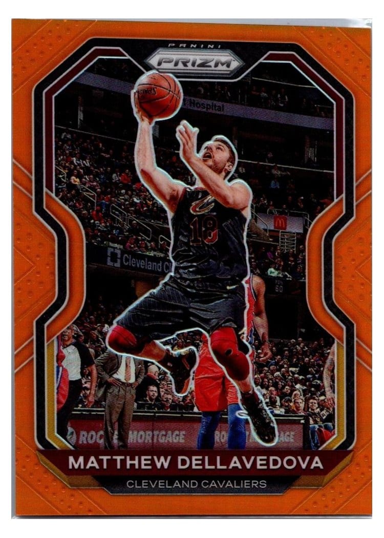 2020-21 Panini Prizm Base Set Matthew Dellavedova Orange Prizm #57 card