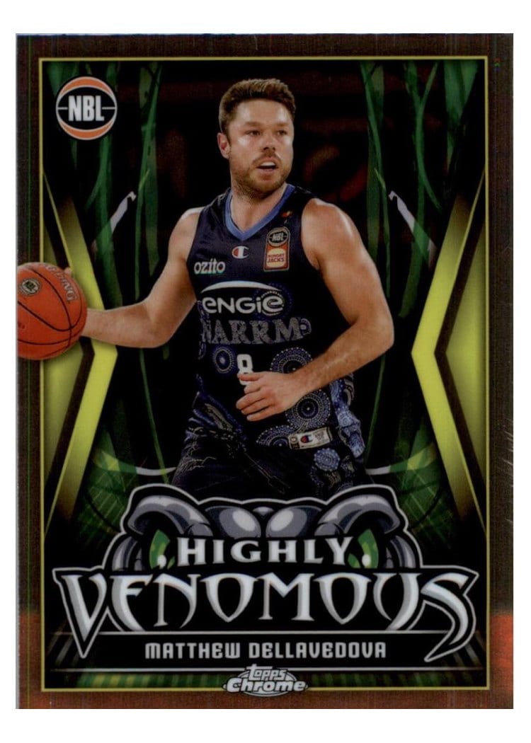 2023-24 Topps Chrome NBL Highly Venomous Matthew Dellavedova #HV-17 card