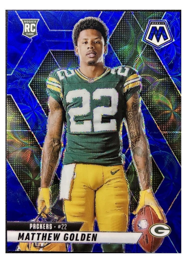 2025 Panini Mosaic Base Set Matthew Golden Blue Scope #285 card