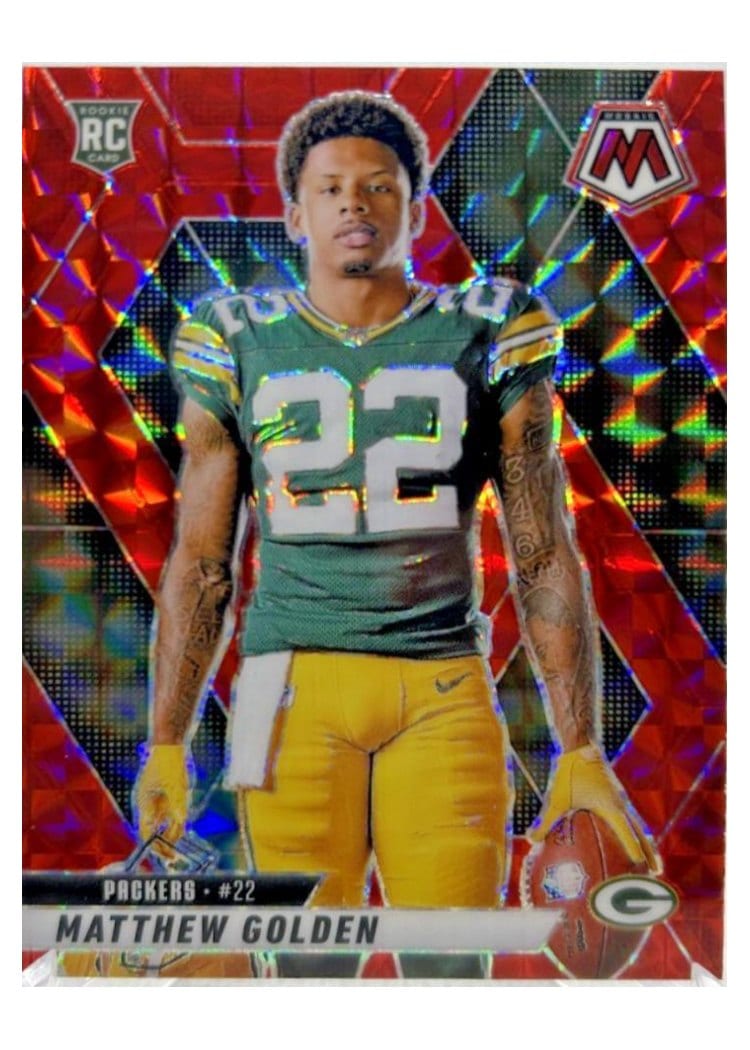 2025 Panini Mosaic Base Set Matthew Golden Red #285 card