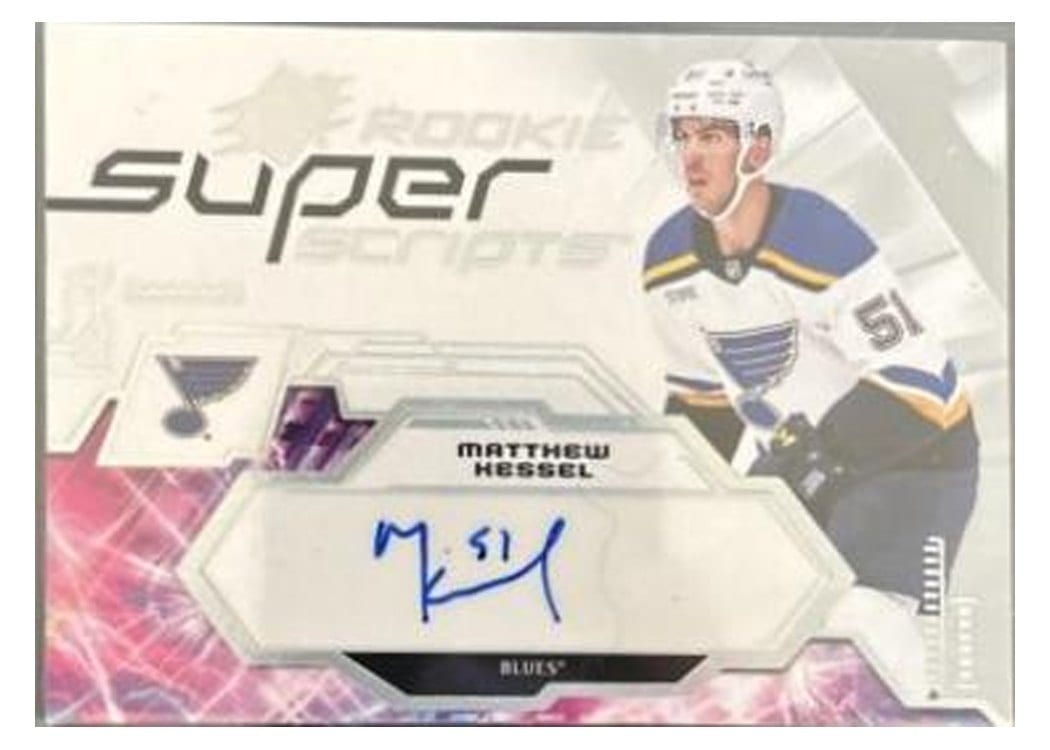 2023-24 SPx Rookie Superscripts Matthew Kessel #SSR-KE card