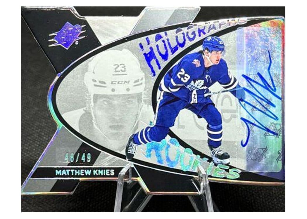 2023-24 SPx Autograph Holograph Rookies Matthew Knies #HGR-MK card