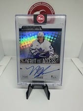 2023-24 Upper Deck Credentials Debut Ticket Access Autograph Matthew Knies #DTAA-KN card