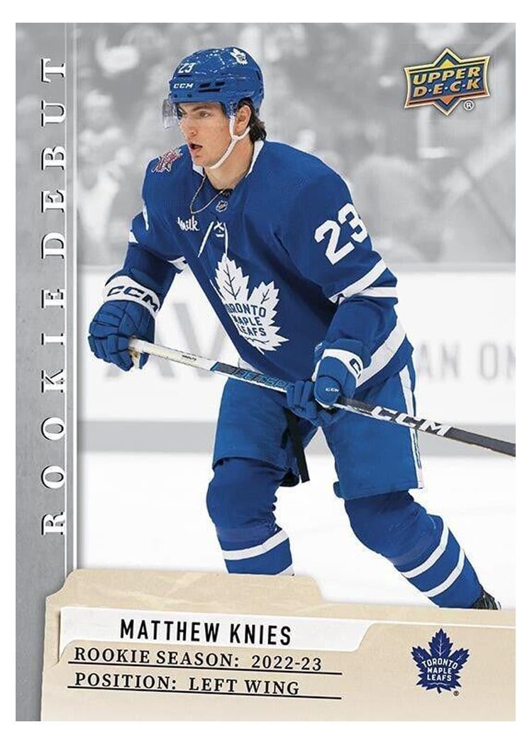 2023-24 Upper Deck Rookie Debut Base Set Matthew Knies #13 card