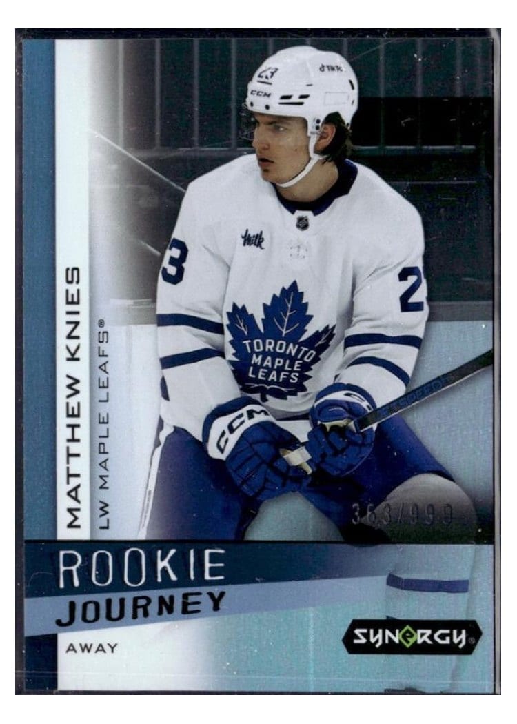 2023-24 Upper Deck Synergy Rookie Journey Away Matthew Knies #RJ-3 card