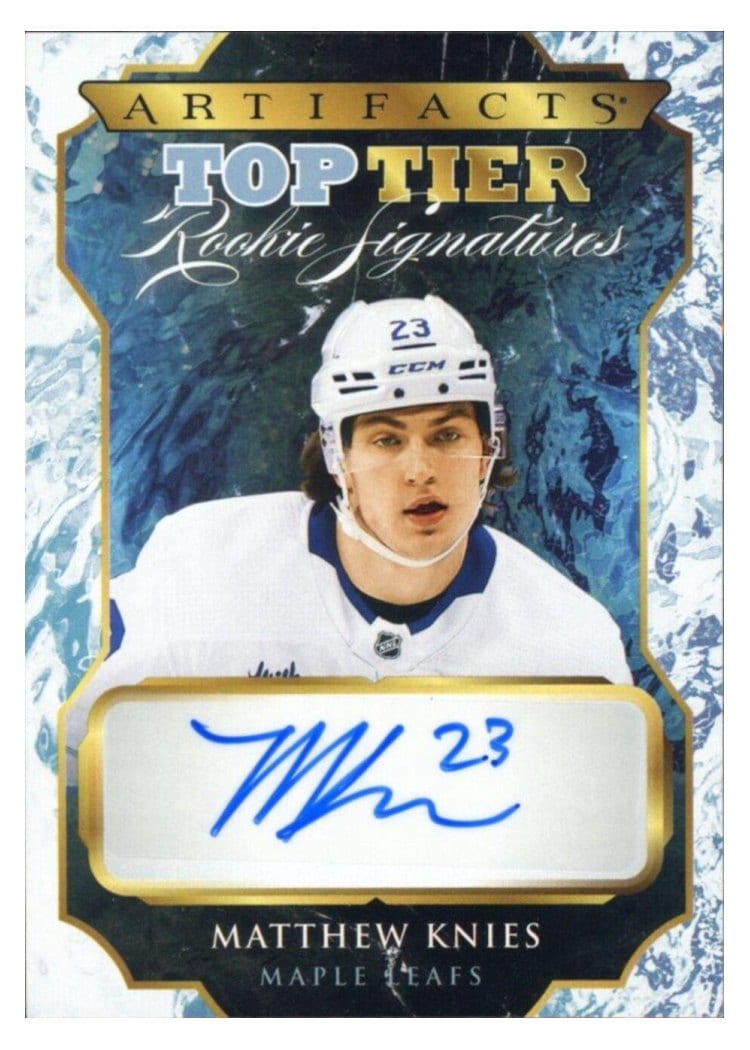 2024-25 Upper Deck Artifacts 2023 Update - Top Tier Rookie Signatures Matthew Knies #TTR-MK card