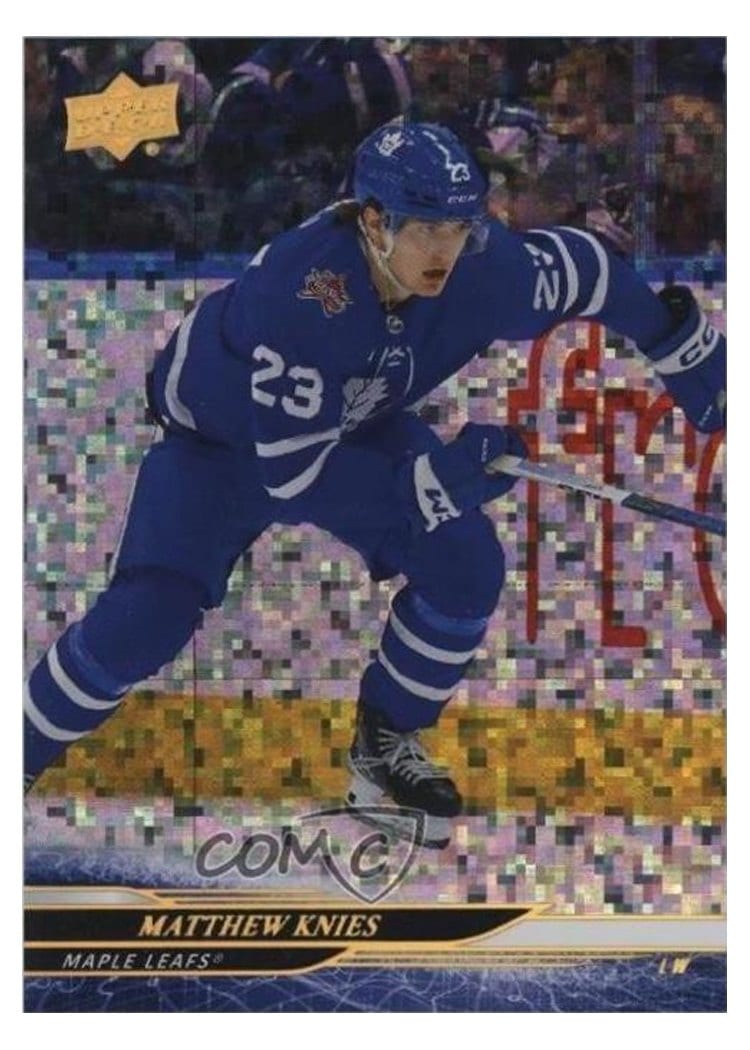 2024-25 Upper Deck Base Set Matthew Knies Speckled Rainbow #171 card