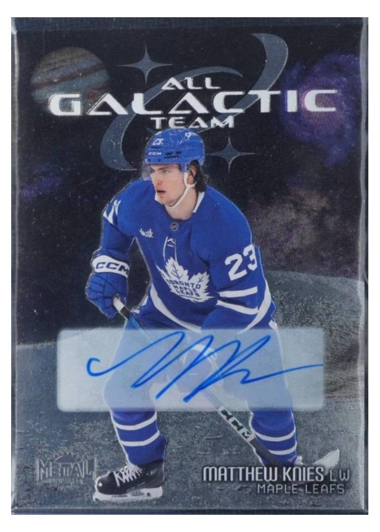 2025-26 SkyBox Metal Universe All-Galactic Team Auto Matthew Knies #GT-16 card