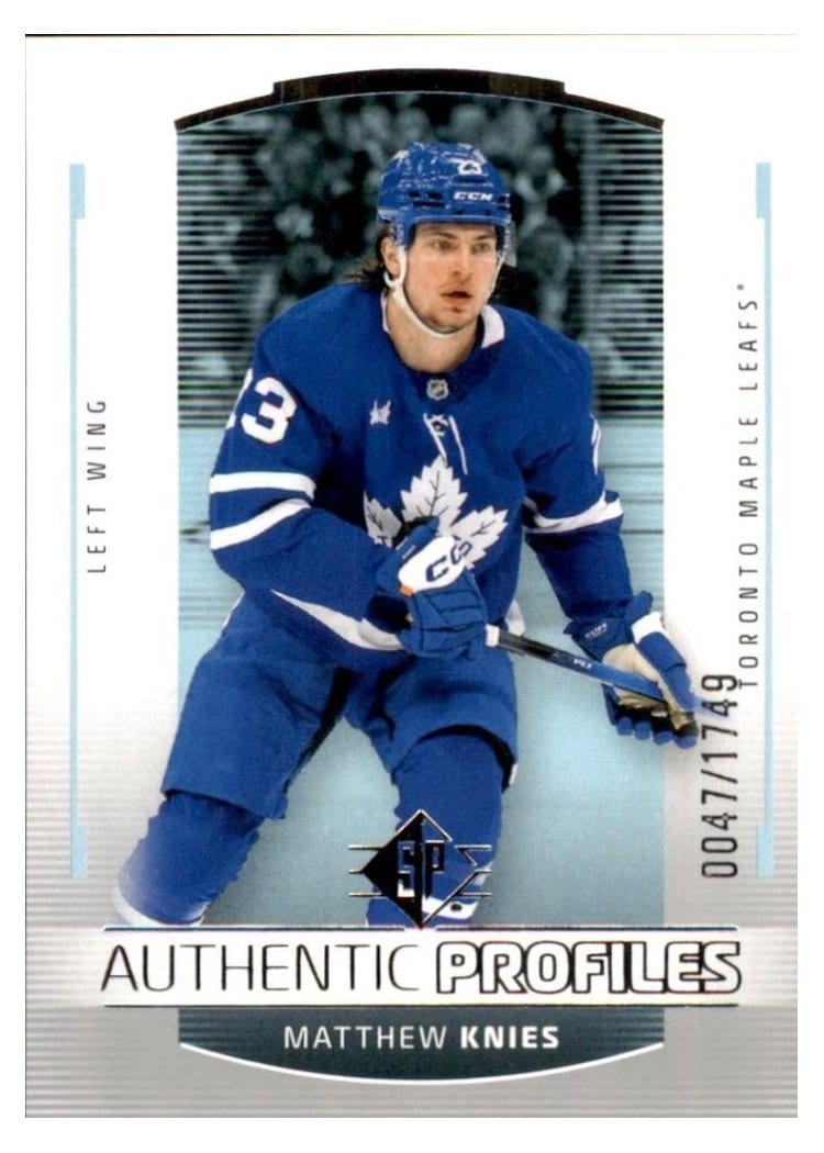 2025-26 SP Authentic Profiles Matthew Knies #AP-18 card
