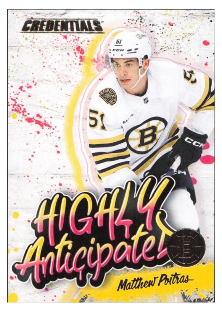 2023-24 Upper Deck Credentials Highly Anticipated Matthew Poitras #HA-24 card