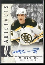 2025-26 Upper Deck Artifacts Autofacts Matthew Poitras #AF-MP card