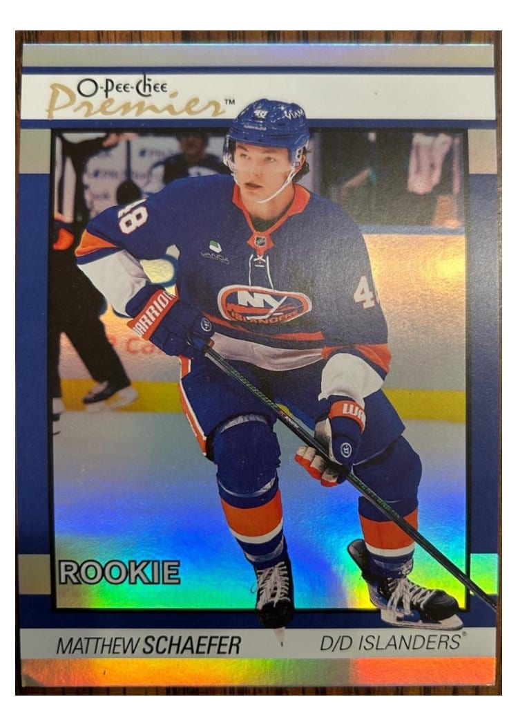2025-26 O-Pee-Chee OPC Premier Jumbos Matthew Schaefer #PW-MS card