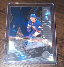 2025-26 SPx Blue Autograph Parallel - Rookies Matthew Schaefer #F-MS card