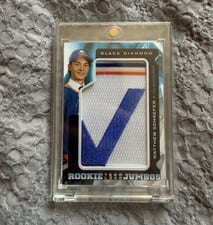 2025-26 Upper Deck Black Diamond Rookie Team Logo Jumbo Puzzle Patch Matthew Schaefer #RTL-MS card