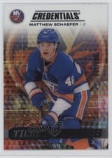 2025-26 Upper Deck Credentials Acetate Debut Ticket Access Matthew Schaefer #DTAA-MS