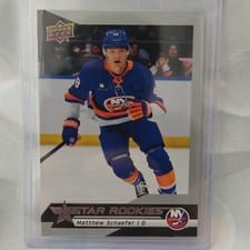 2025-26 Upper Deck Star Rookies Base Star Rookies Autographs Matthew Schaefer #5 card