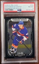 2025 O-Pee-Chee Matthew Schaefer Rainbow Foil Black #592 card