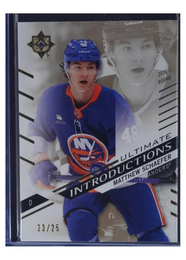 2025 Upper Deck Ultimate Collection Introductions Matthew Schaefer #UI-MS card