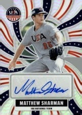 2026 Panini Stars and Stripes Prizm USA 18U National Team Signature Matthew Sharman #2 card