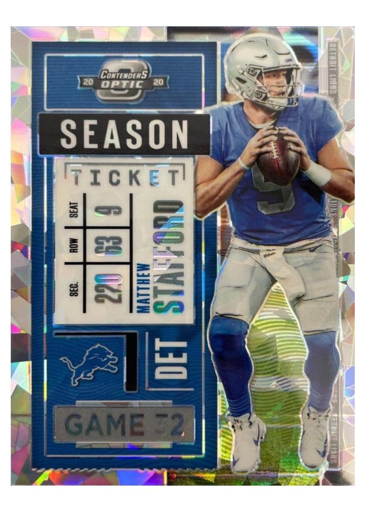2020 Panini Contenders Optic Matthew Stafford #20 card