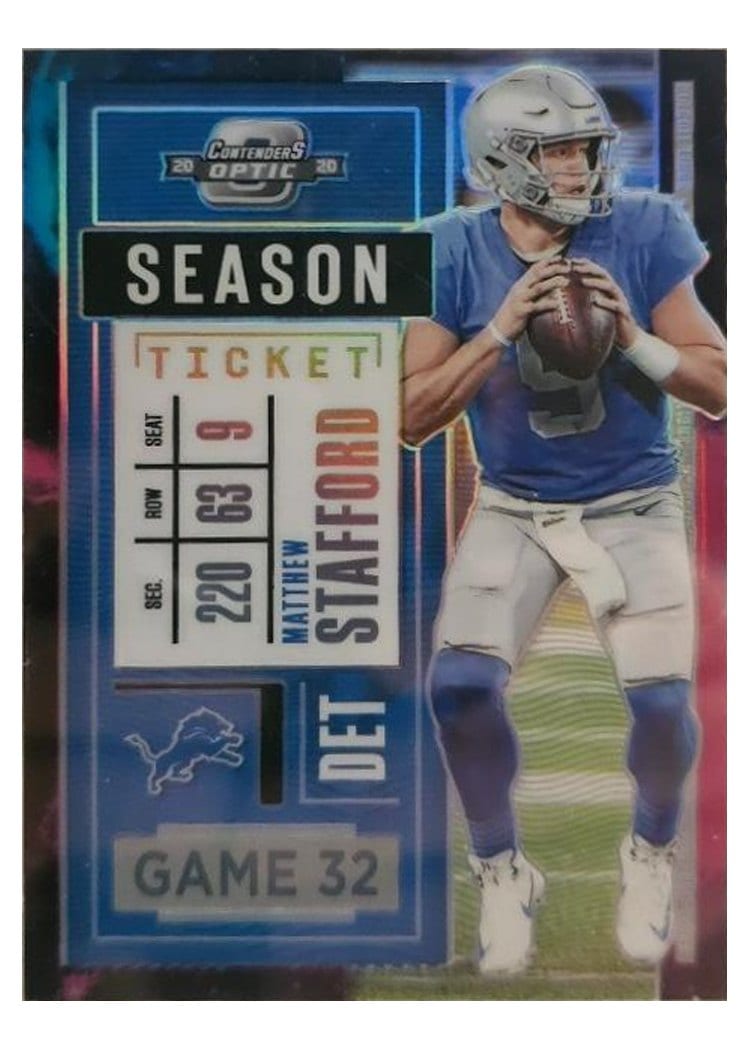 2020 Panini Contenders Optic Matthew Stafford #20 card