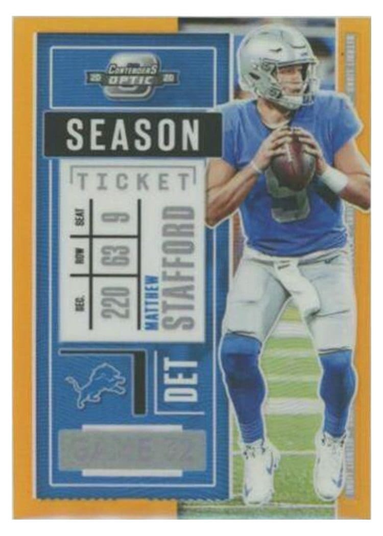 2020 Panini Contenders Optic Matthew Stafford #20 card