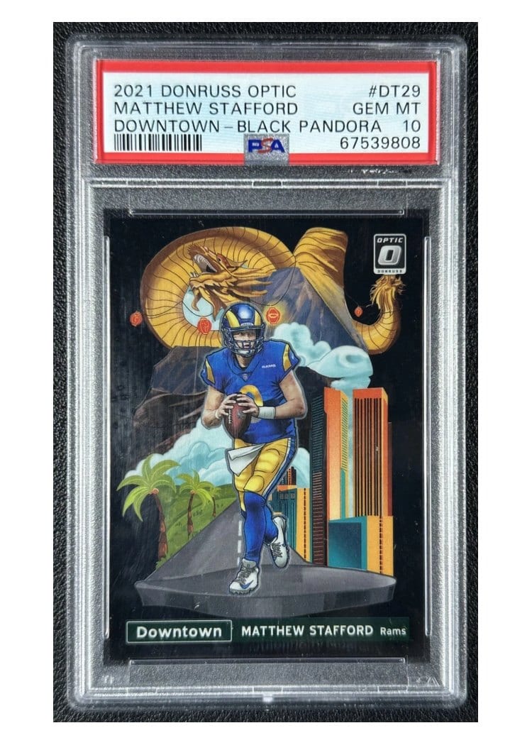 2021 Panini Donruss Optic Downtown Matthew Stafford #DT-29 card