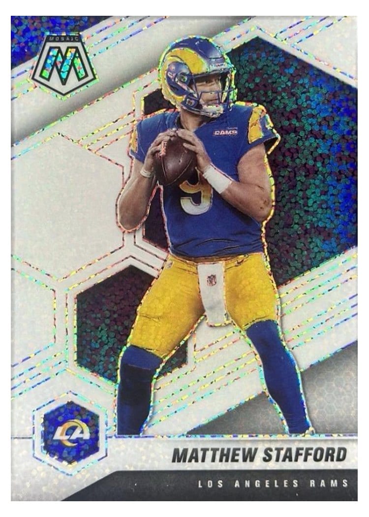 2021 Panini Mosaic Base Set Matthew Stafford White Sparkle #116 card